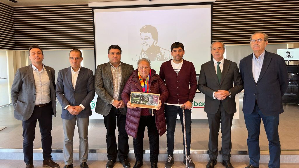 Momento del homenaje