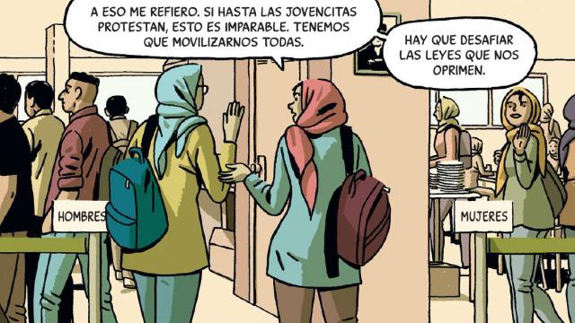 Viñeta de Paco Roca en 'Mujer Vida Libertad'