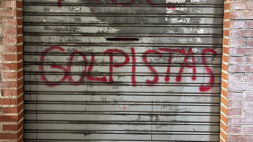 La pintada que ha aparecido en la sede socialista en Laguna de Duero