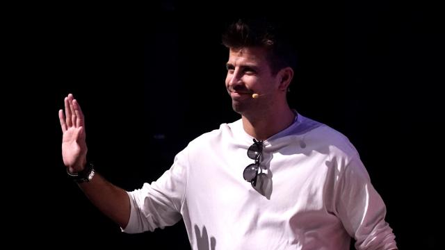 Gerard Piqué, durante un acto