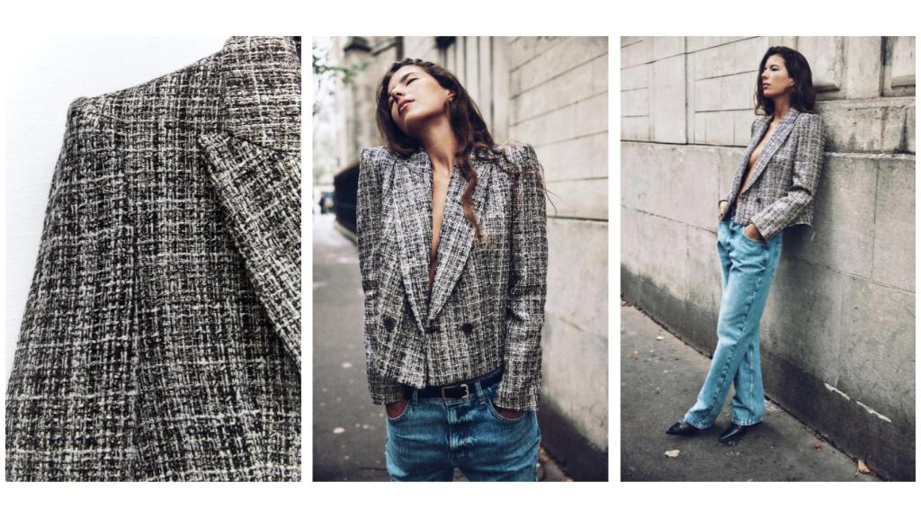 La americana de 'tweed' de Zara por menos de 60€.