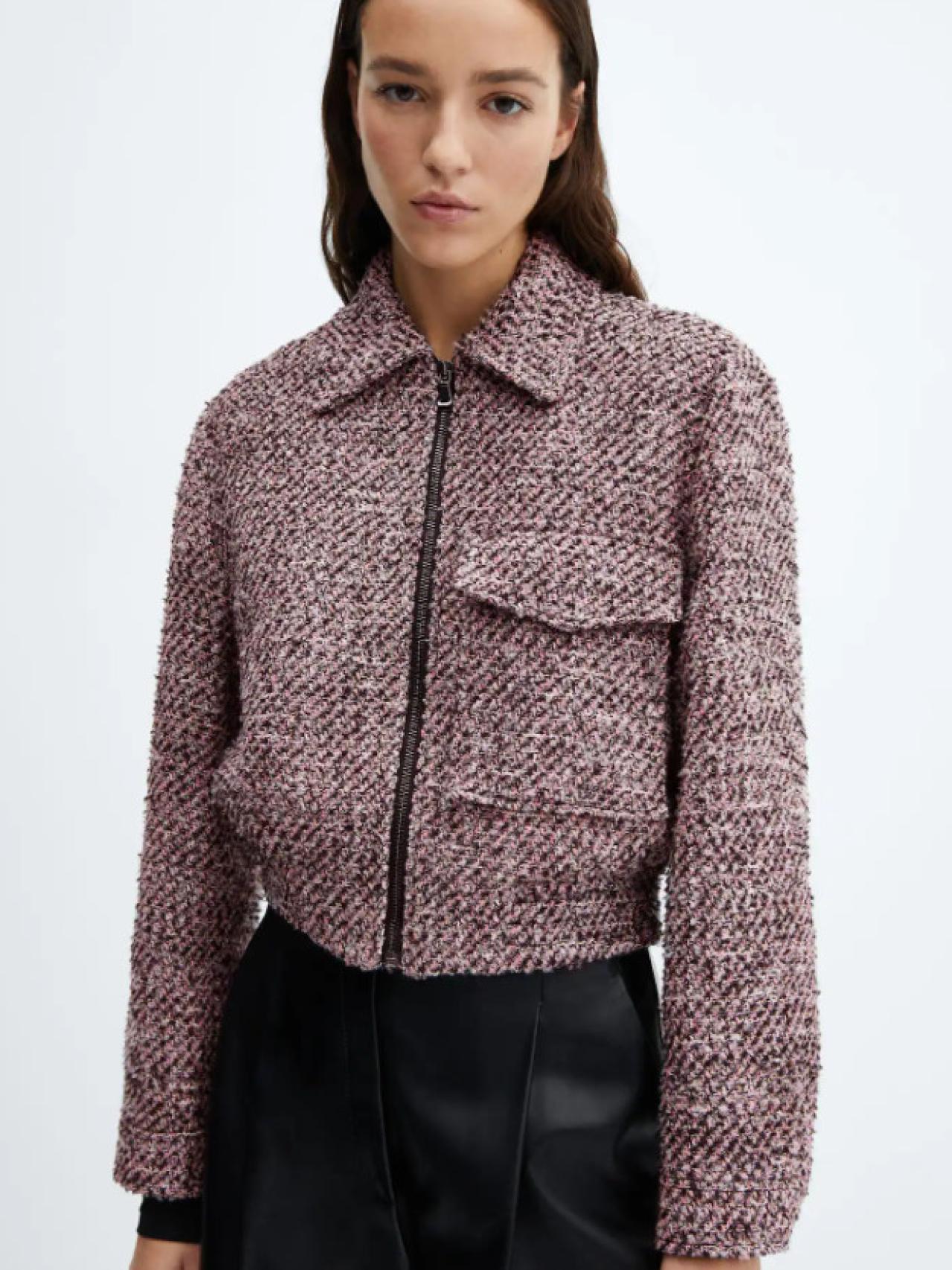 Chaqueta bomber tweed