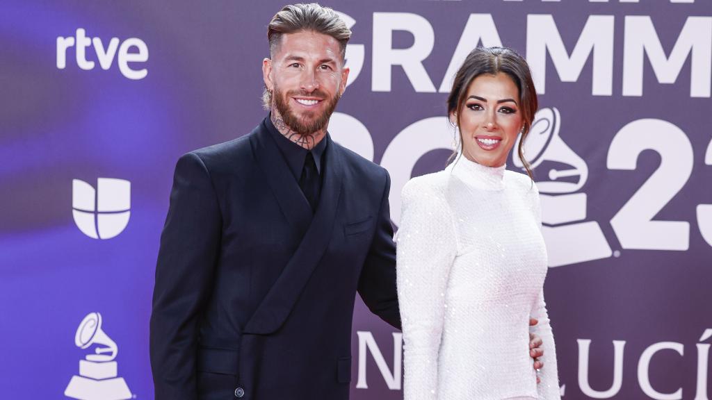 Sergio Ramos y su hermana Mirian en los Latin Grammy.
