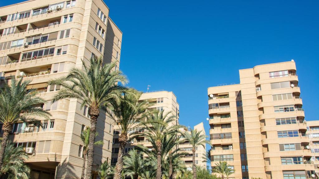 Varios edificios residenciales en Elche.