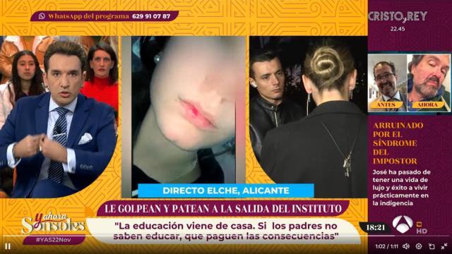 Miguel Lago estalla contra la violencia escolar en 'Y ahora, Sonsoles': Los colegios no son espacios seguros