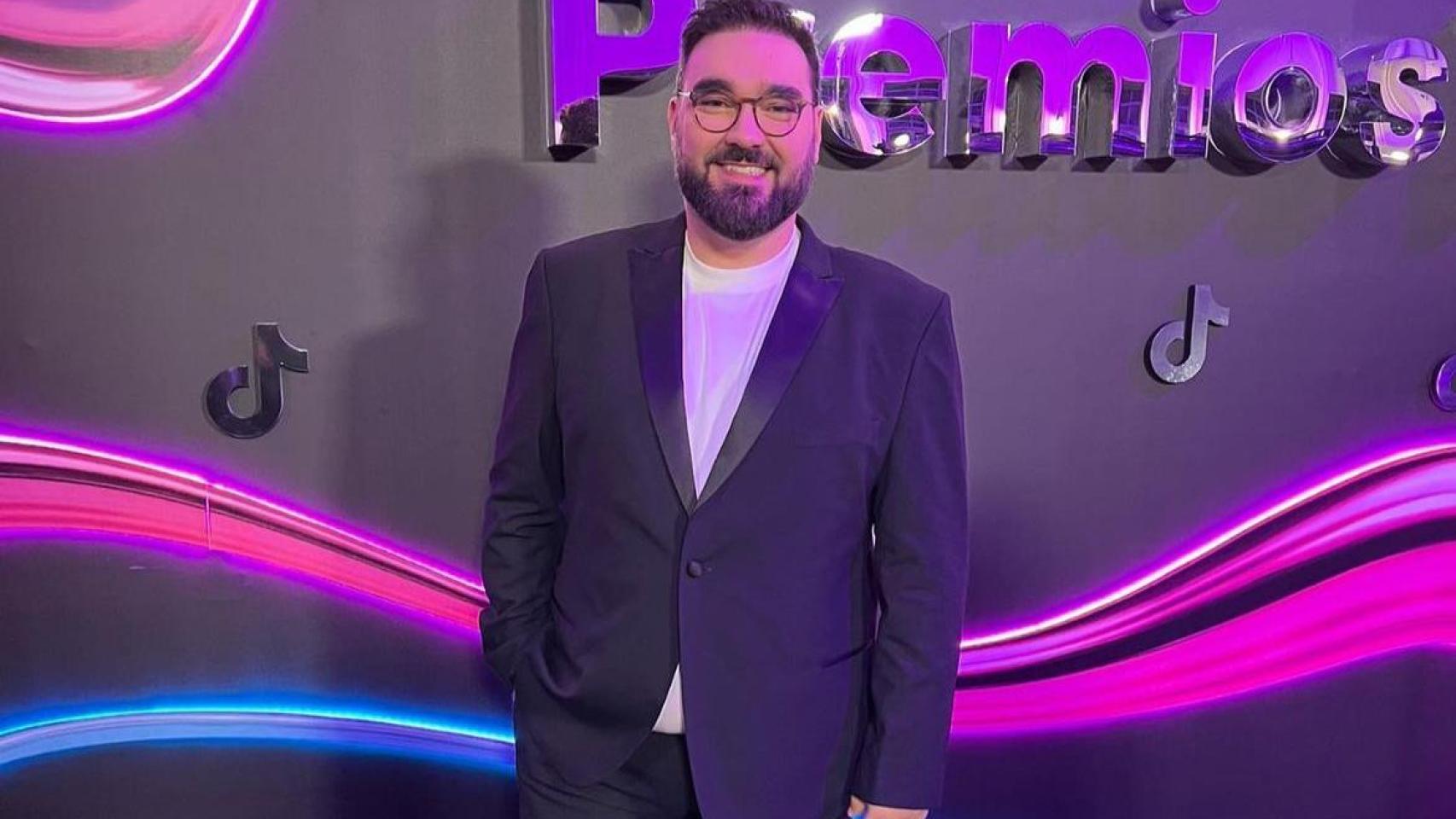 Benja Serra en los Premios TikTok 2023.