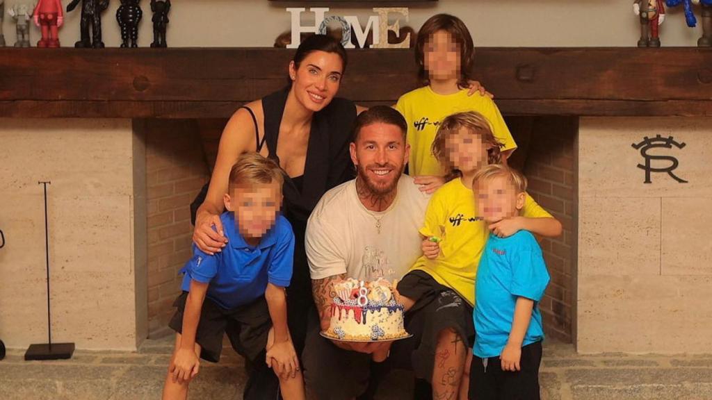 Sergio Ramos y Pilar Rubio con sus hijos, la última vez que se mostraron juntos.