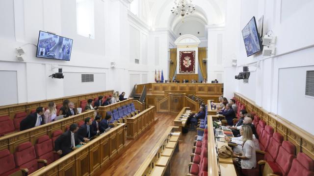 Imagen de un pleno en las Cortes de Castilla-La Mancha.
