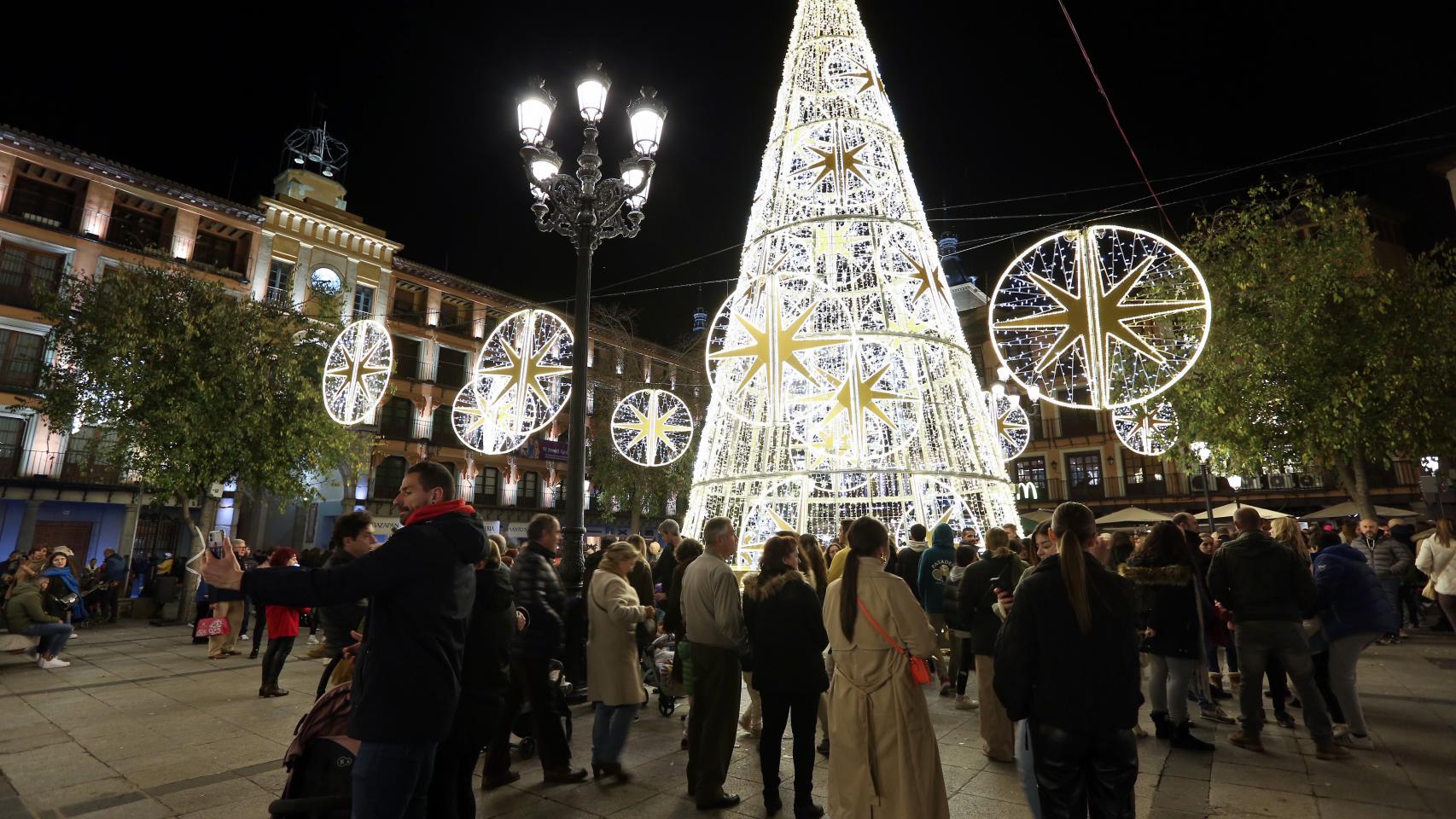 Imagen de la iluminación de la pasada Navidad.