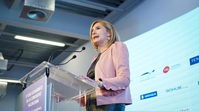 Salomé Pradas, consellera de  Medio Ambiente, Agua, Infraestructuras y Territorio.