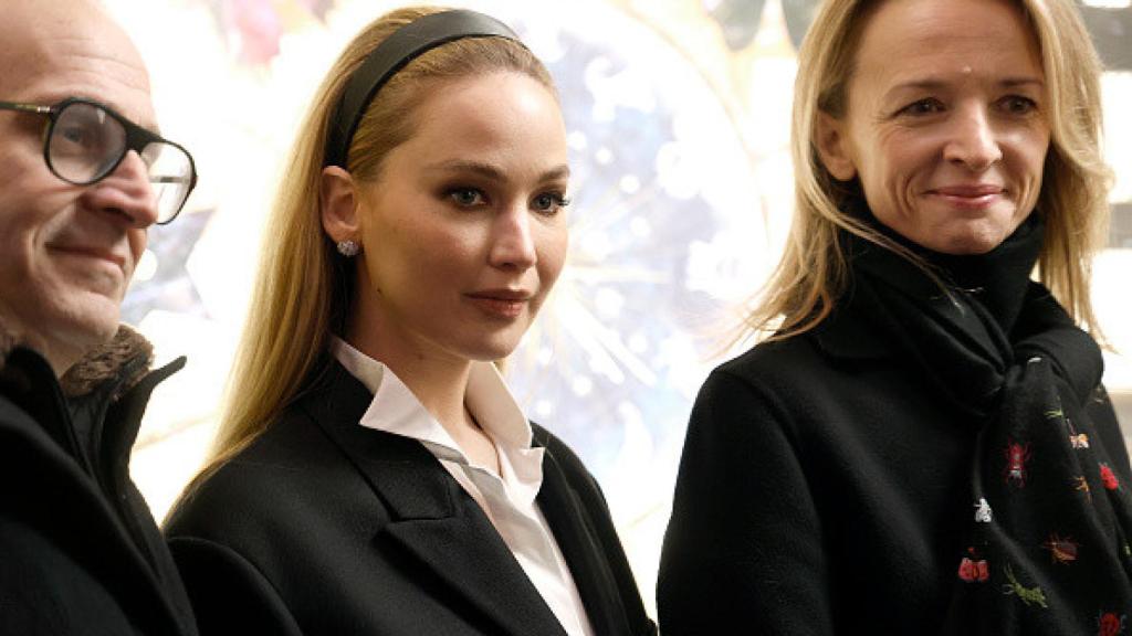 Jennifer Lawrence en un acto de Dior