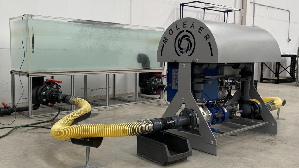 Máquina de nanoburbujas Indalo de Moleaer