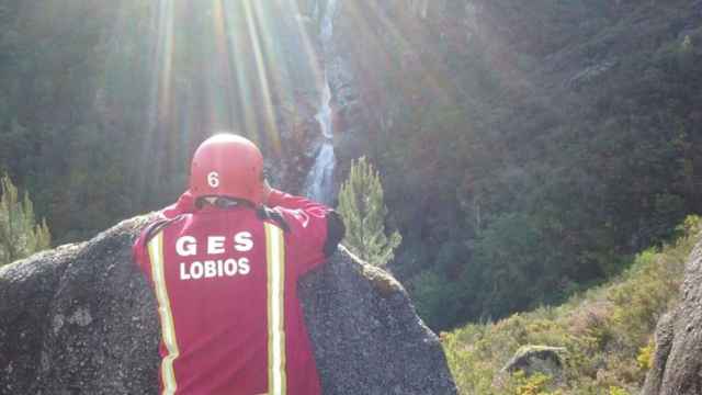 Una mujer de Lobios (Ourense) se cae en una zona de difícil acceso y tiene que ser rescatada