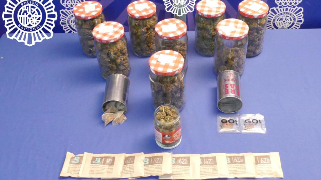 Alijo de droga incautada por la Policía Nacional
