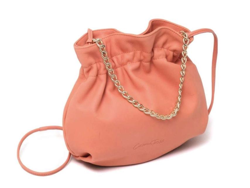 Bolso flora mini coral.