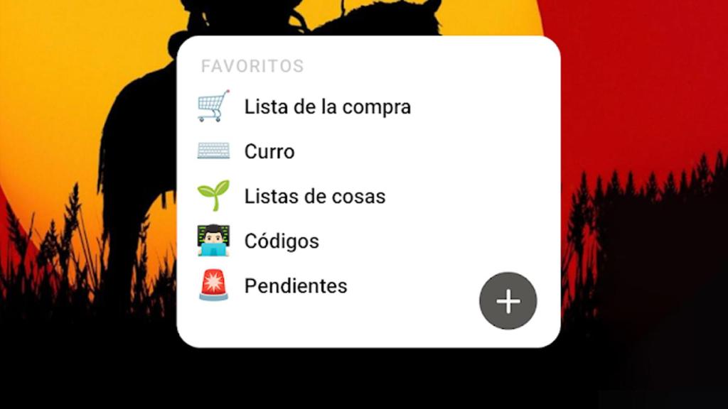 Widget de Notion