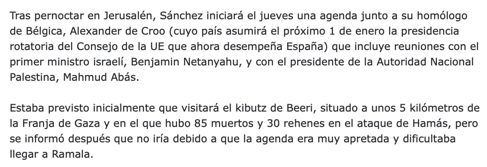 Captura de pantalla de la agencia EFE.