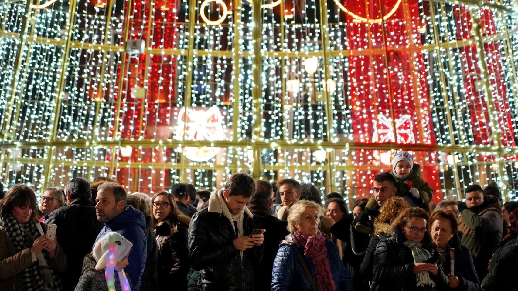 Inauguración de la iluminación navideña de Valladolid