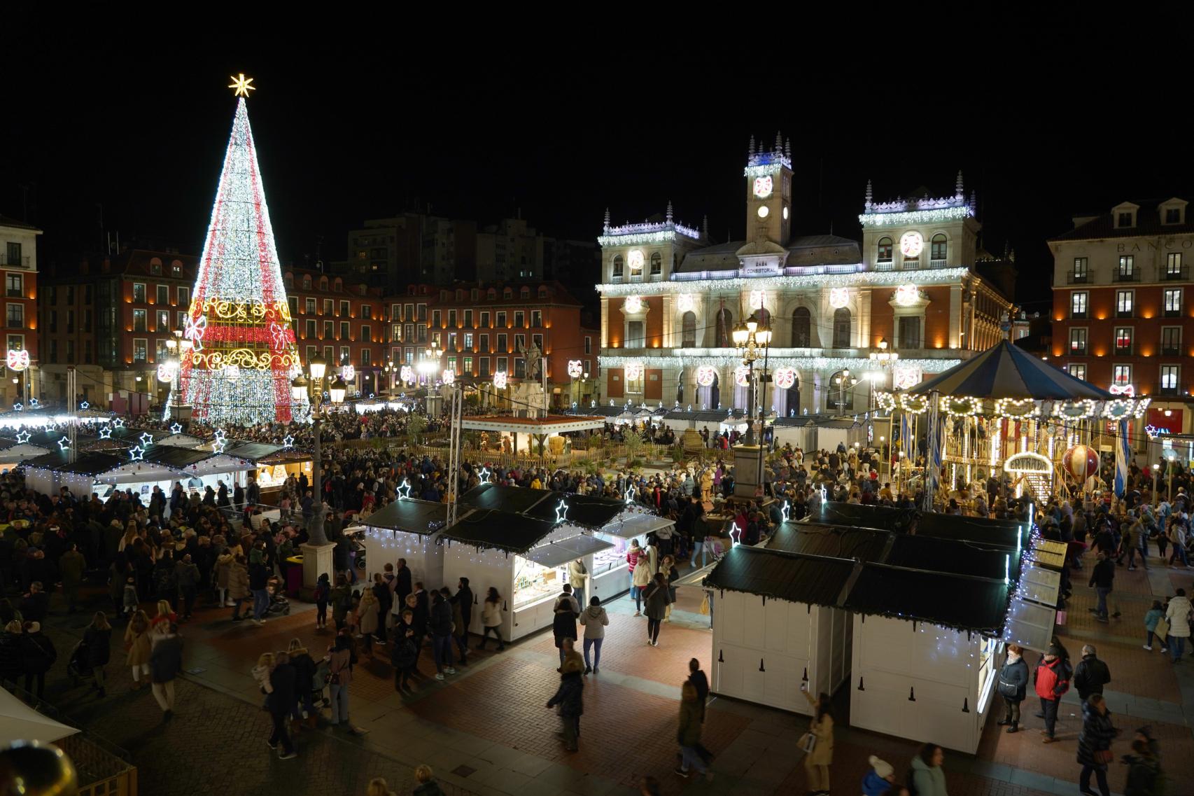 Inauguración de la iluminación navideña de Valladolid