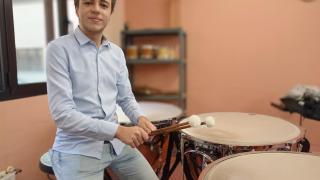 Sergio González, compositor y director de banda y orquesta sinfónica con 19 años