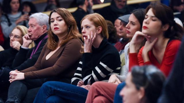 Ángela Rodríguez Pam y Lilith Verstrynge junto a Irene Montero e Isa Serra en una imagen de archivo.