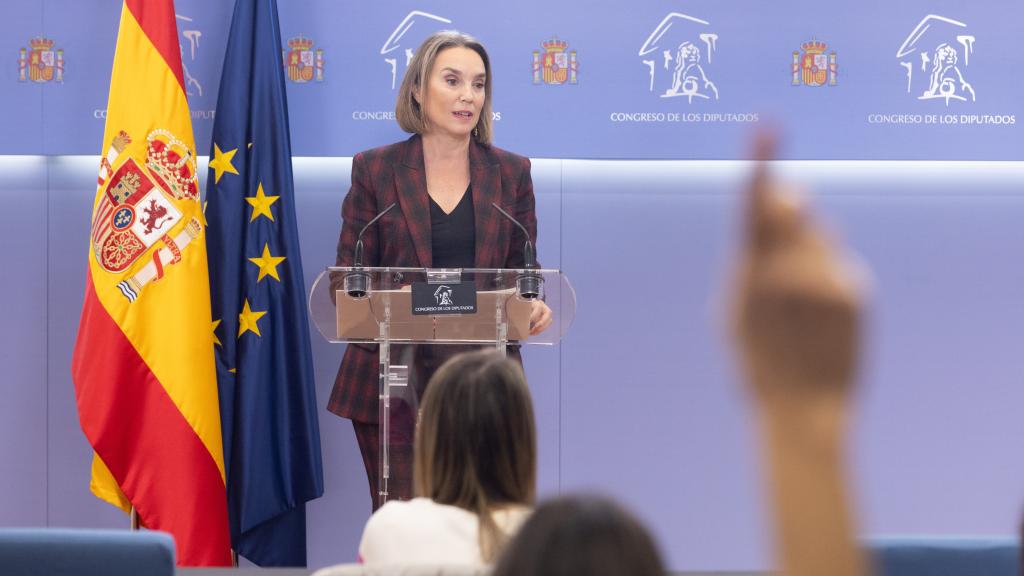 La número dos del PP, Cuca Gamarra, este jueves en el Congreso.