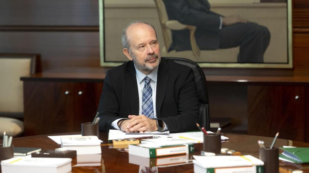 Juan Carlos Campo, en el pleno del TC en una imagen de archivo./