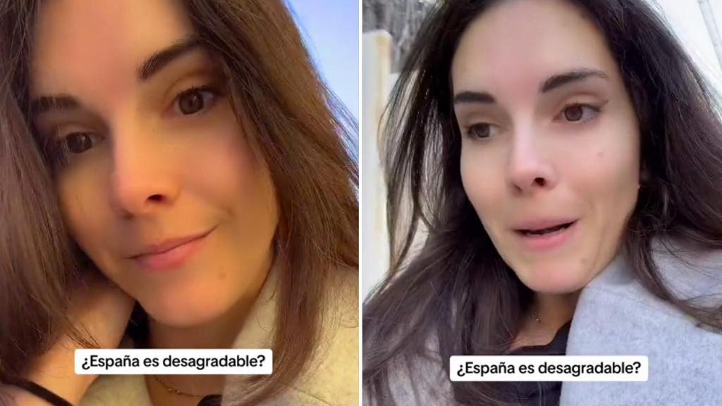 Dos capturas del vídeo que se ha hecho viral.