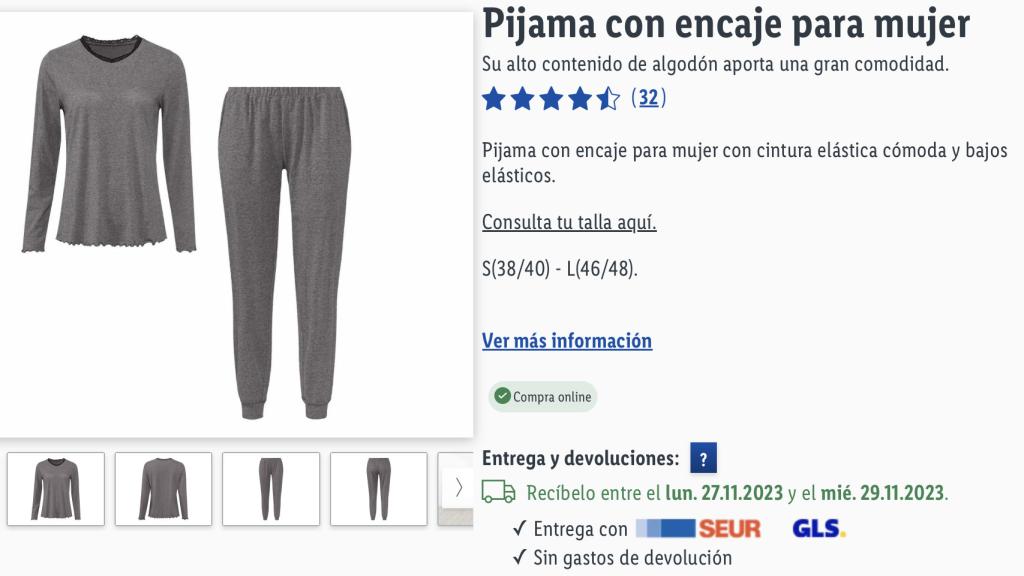 Pijama encaje.