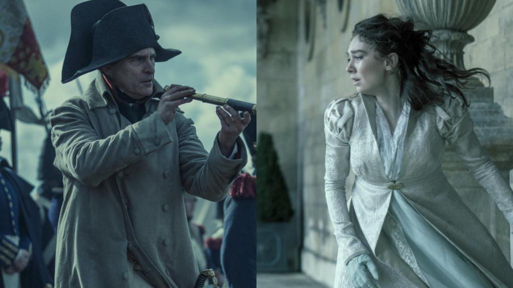 Napoleón (Joaquin Phoenix) y Josefina (Vanessa Kirby), en la película.