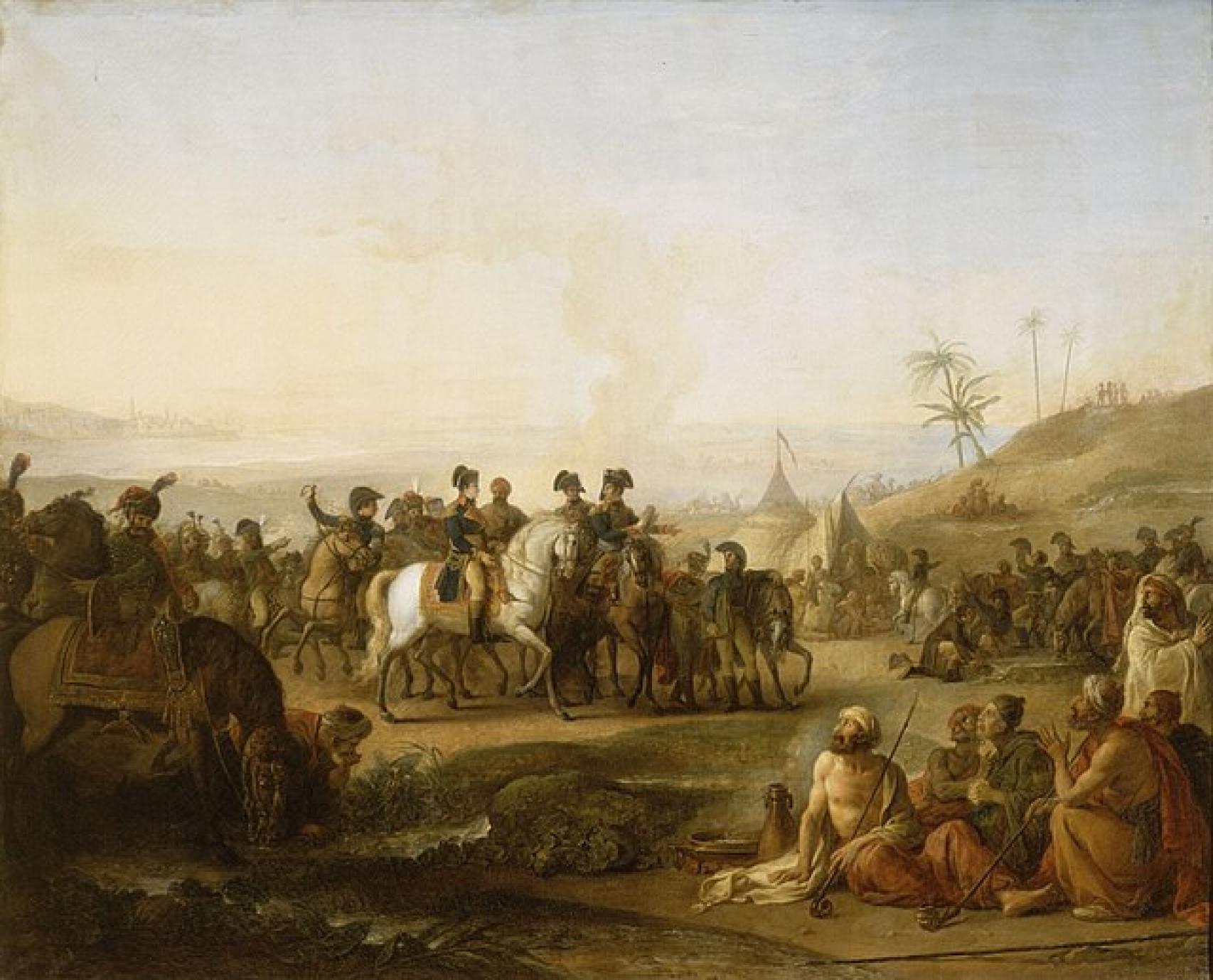 'Bonaparte, vitando les fontaines de Moïse en diciembre de 1798', de Jean-Simon Berthélemy.