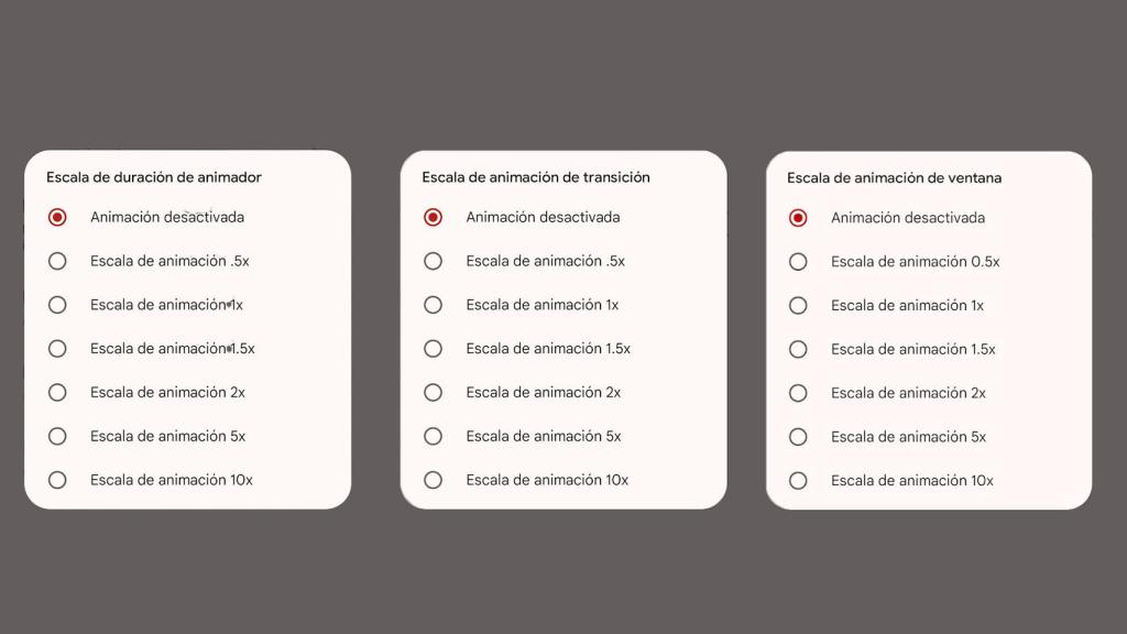 Escala de animación en Android