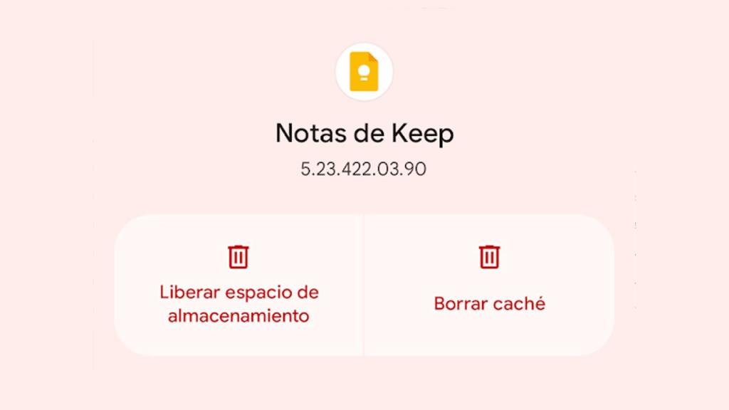 Memoria caché de la app