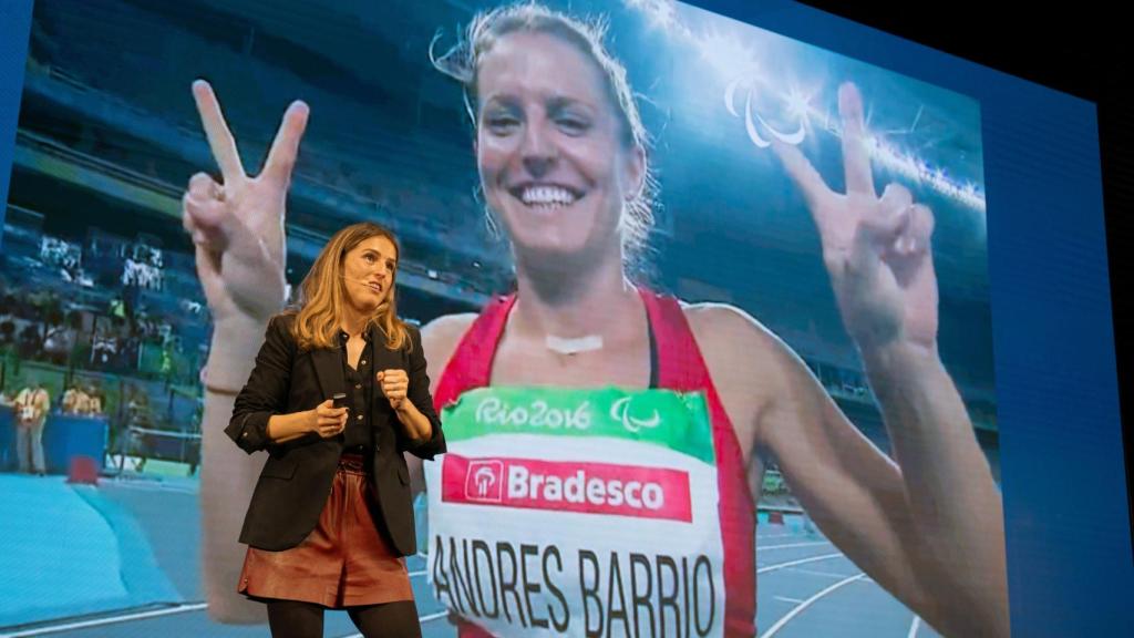 Sara Andrés en su intervención.
