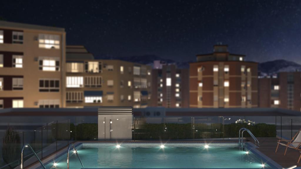 La piscina de uno de los complejos.
