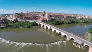 Espectacular panorámica de Tordesillas, situada a orillas del río Duero