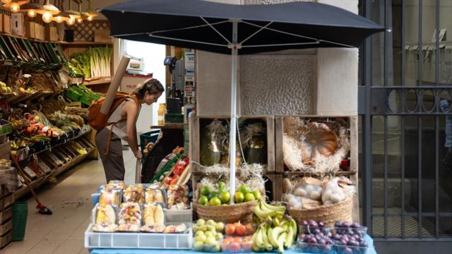 Frutería en Barcelona.