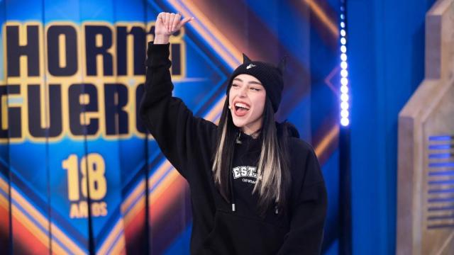 Nicki Nicole durante su visita a 'El Hormiguero'.