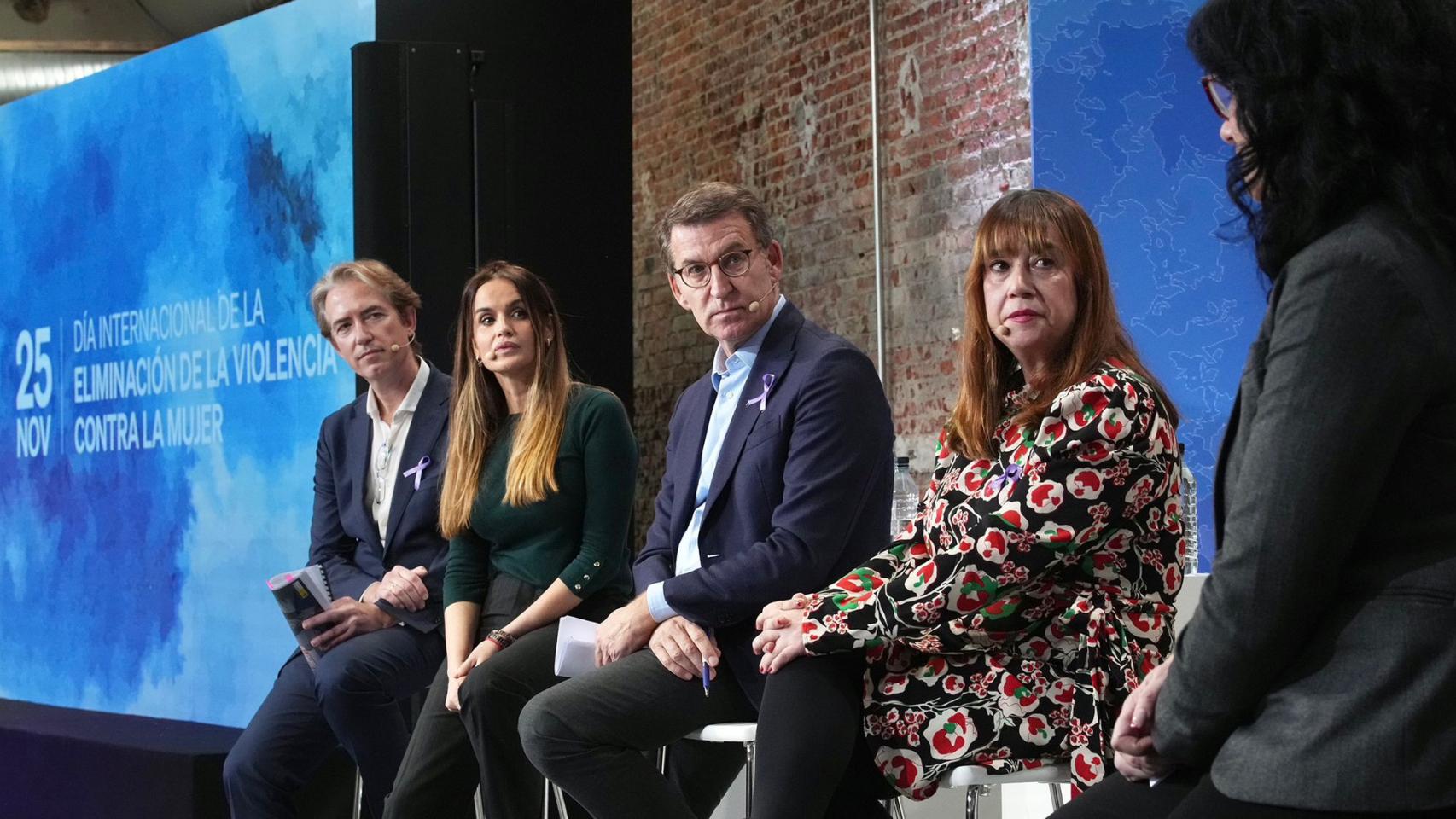 Feijóo, este viernes en Madrid, en un acto con motivo del Día Internacional de la Eliminación de la Violencia contra la Mujer.