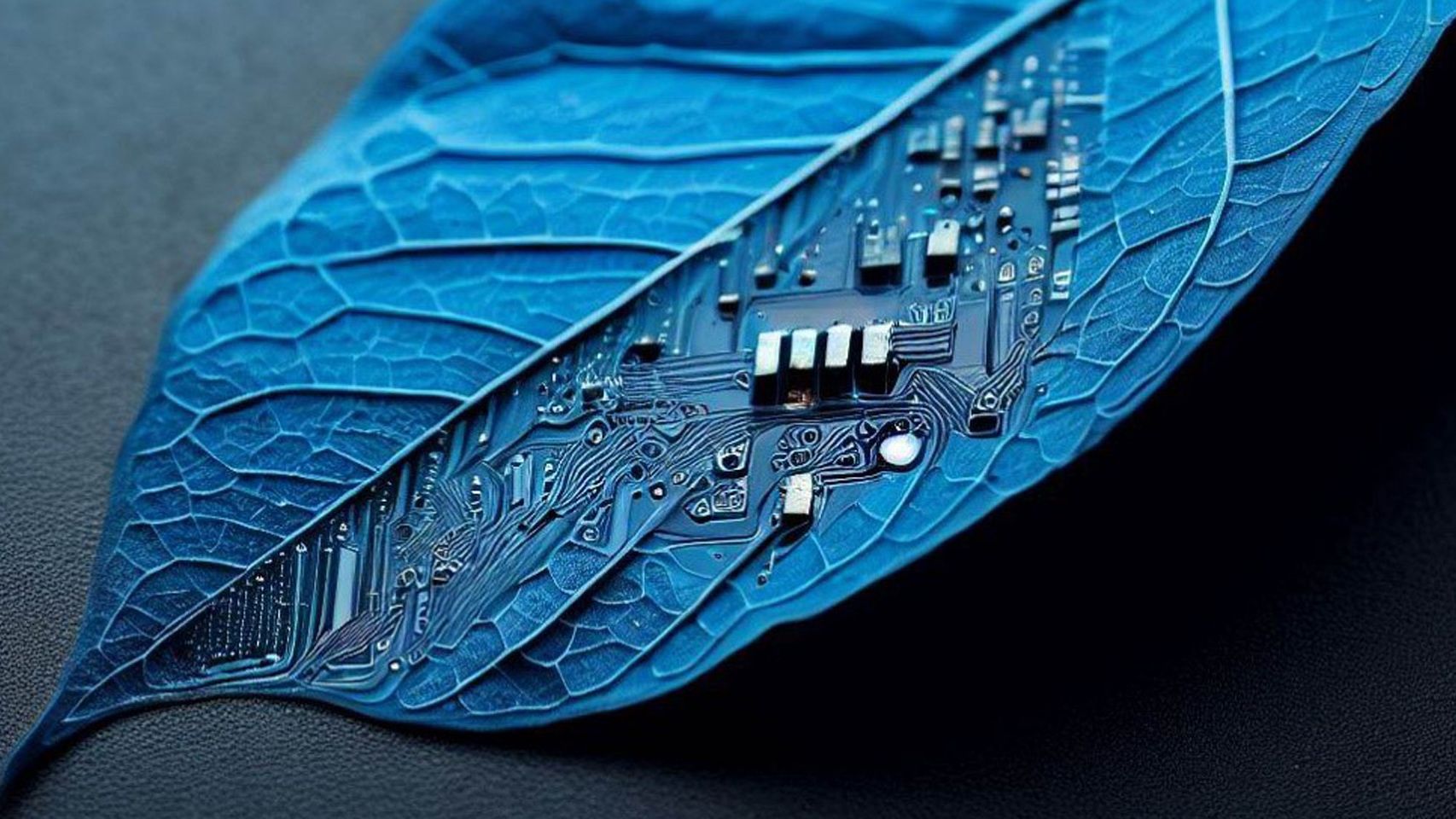 Representación creada con inteligencia artificial del nuevo material fotónico inspirado en la naturaleza.