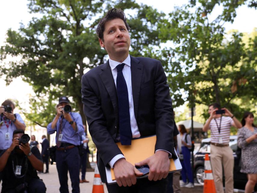 Sam Altman, consejero delegado de OpenAI, a su llegada un foro en el Senado de EEUU el pasado mes de septiembre.