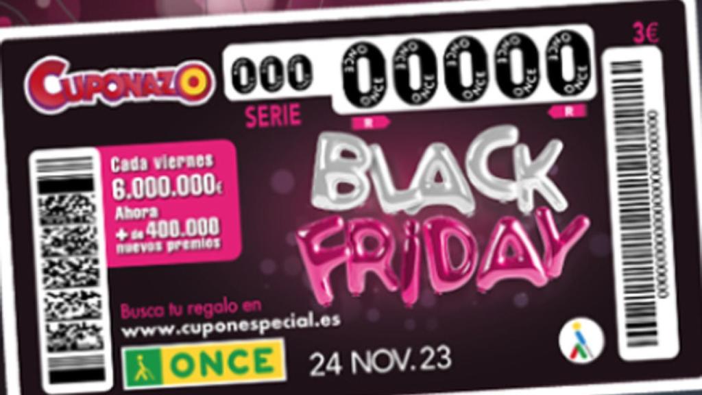 Comprobar resultado del Cuponazo Black Friday del viernes, 24 de noviembre | Número premiado e importe repartidosorteo, última hora