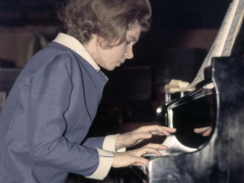 A princesa em um show em Londres.