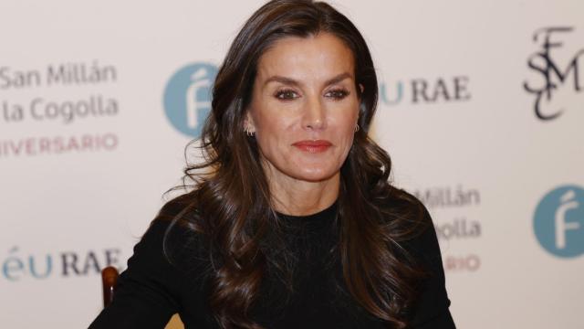 Letizia, durante el seminario en La Rioja.