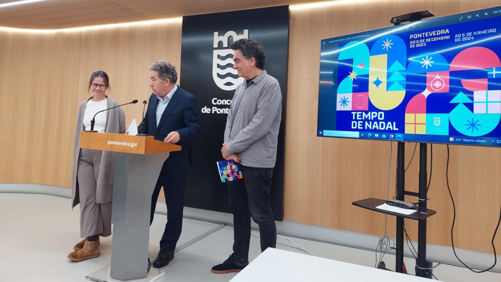 Presentación de la programació de Navidad en Pontevedra.