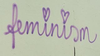 Una pintada sobre feminismo.