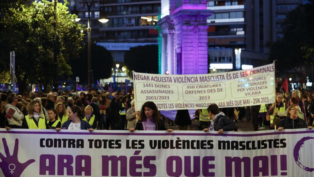 La cabecera de la manifestación