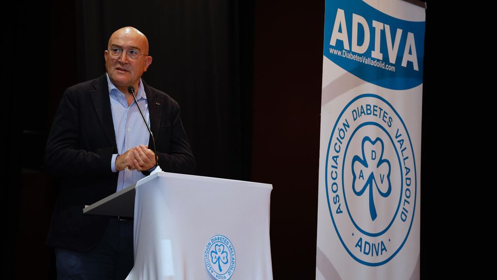 El alcalde de Valladolid, Jesús Julio Carnero, durante el acto de la Asociación Diabetes Valladolid, este sábado.