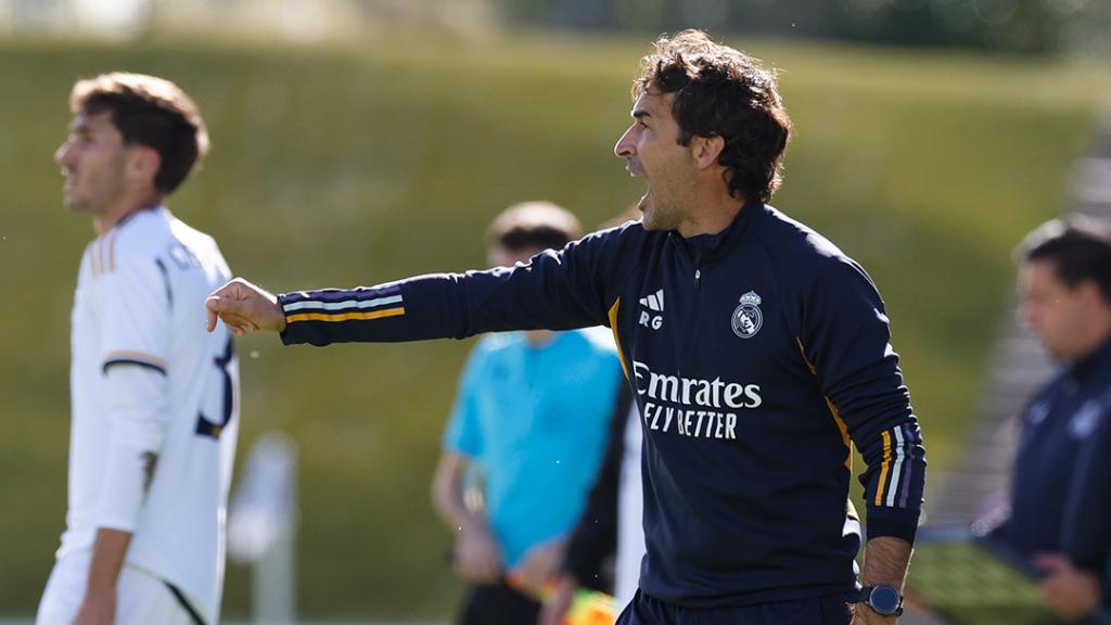 Raúl González, durante un partido del Real Madrid Castilla