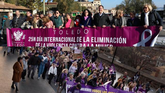 Manifestaciones del 25-N este sábado en Toledo.